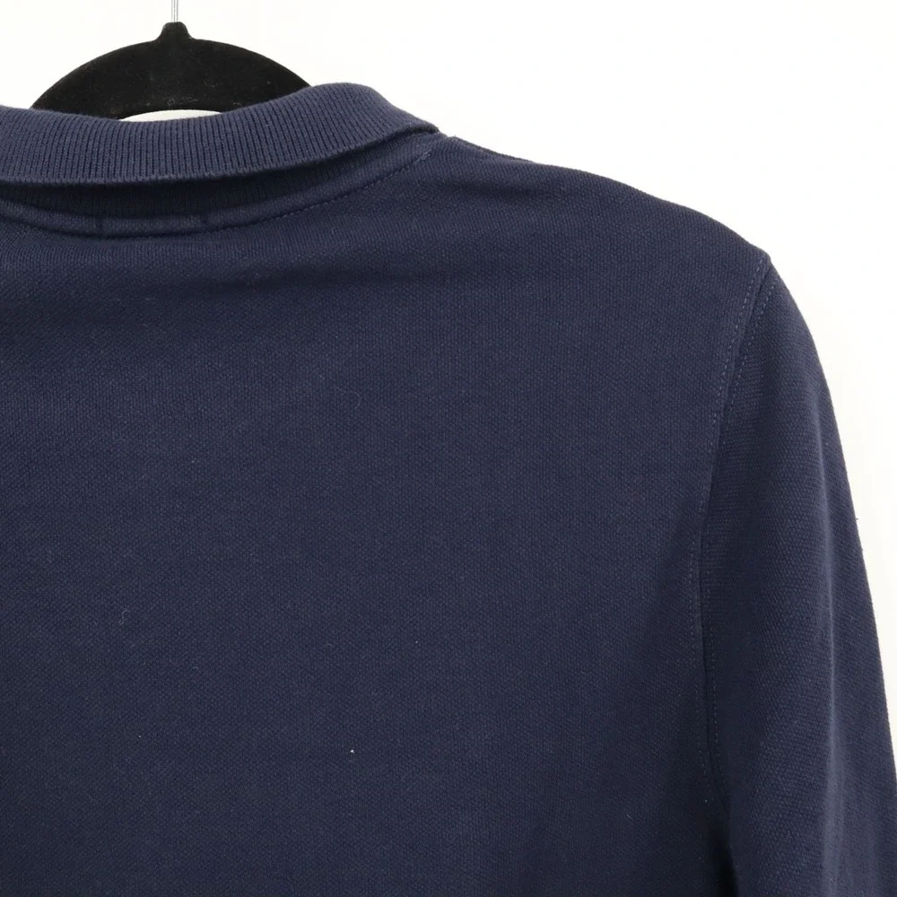 J. Crew Piqué‎ Fleece Sweatshirt Men XS Blue Preppy Academia Collegiate Classic